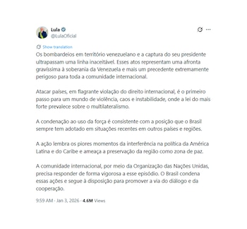 El mensaje de Lula en