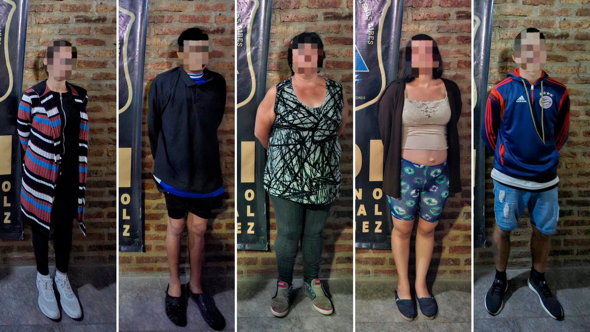 Los cinco detenidos por el homicidio en General Rodríguez