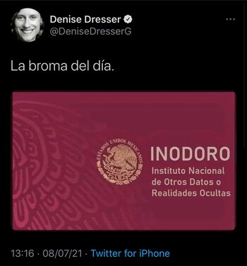 La activista publicó “la broma