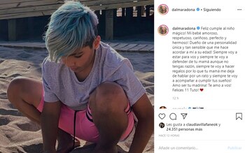 El mensaje cariñoso que le