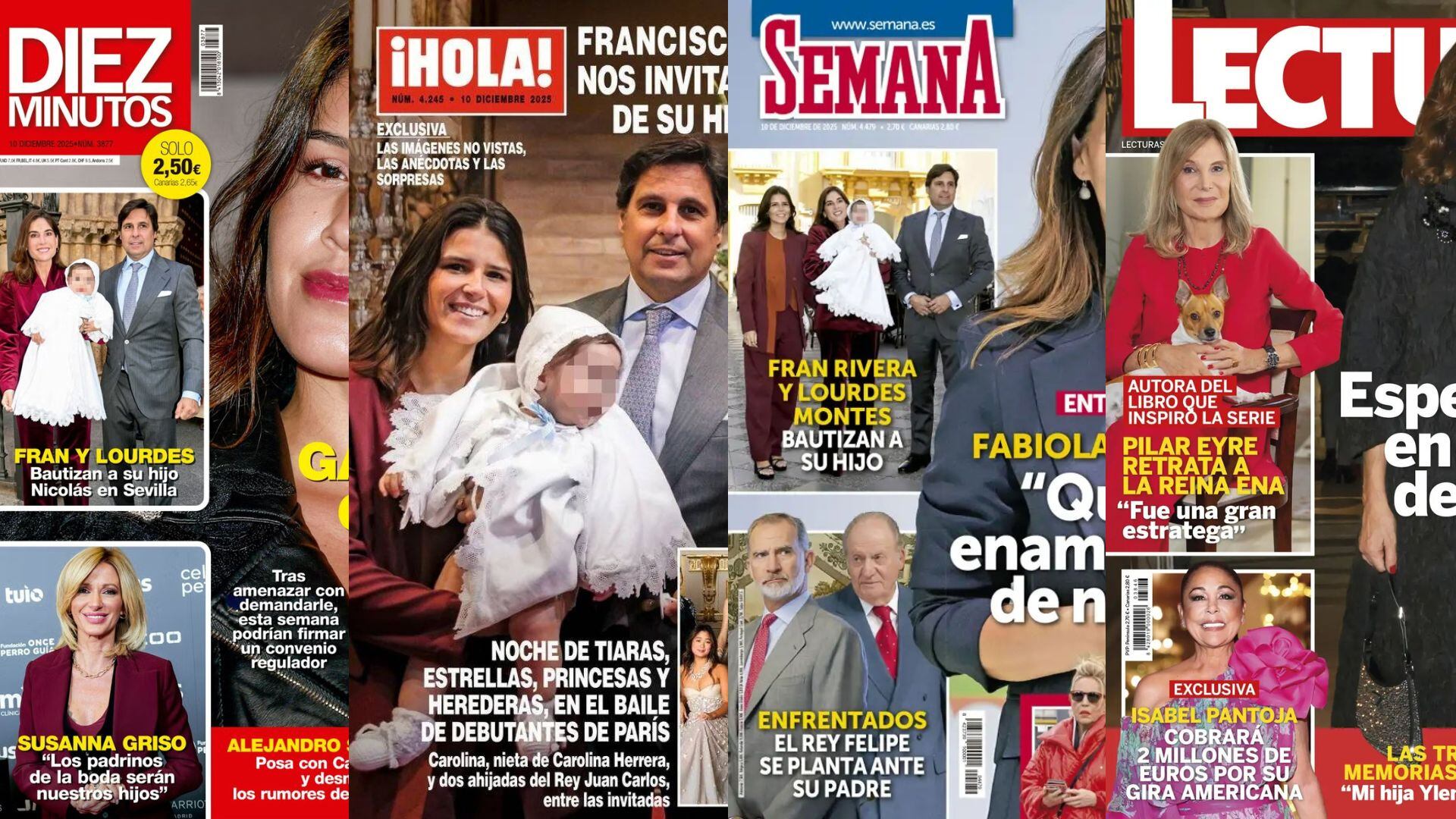 Portadas de las revistas del corazón del 3 de diciembre de 2025