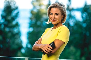 Fotografía cedida por Ryan Cleek donde aparece Silvina Moschini, fundadora y presidente de TransparentBusiness, empresa de software de gestión de equipos remotos, lo que equivale a un sistema operativo para el teletrabajo. EFE/ Ryan Cleek