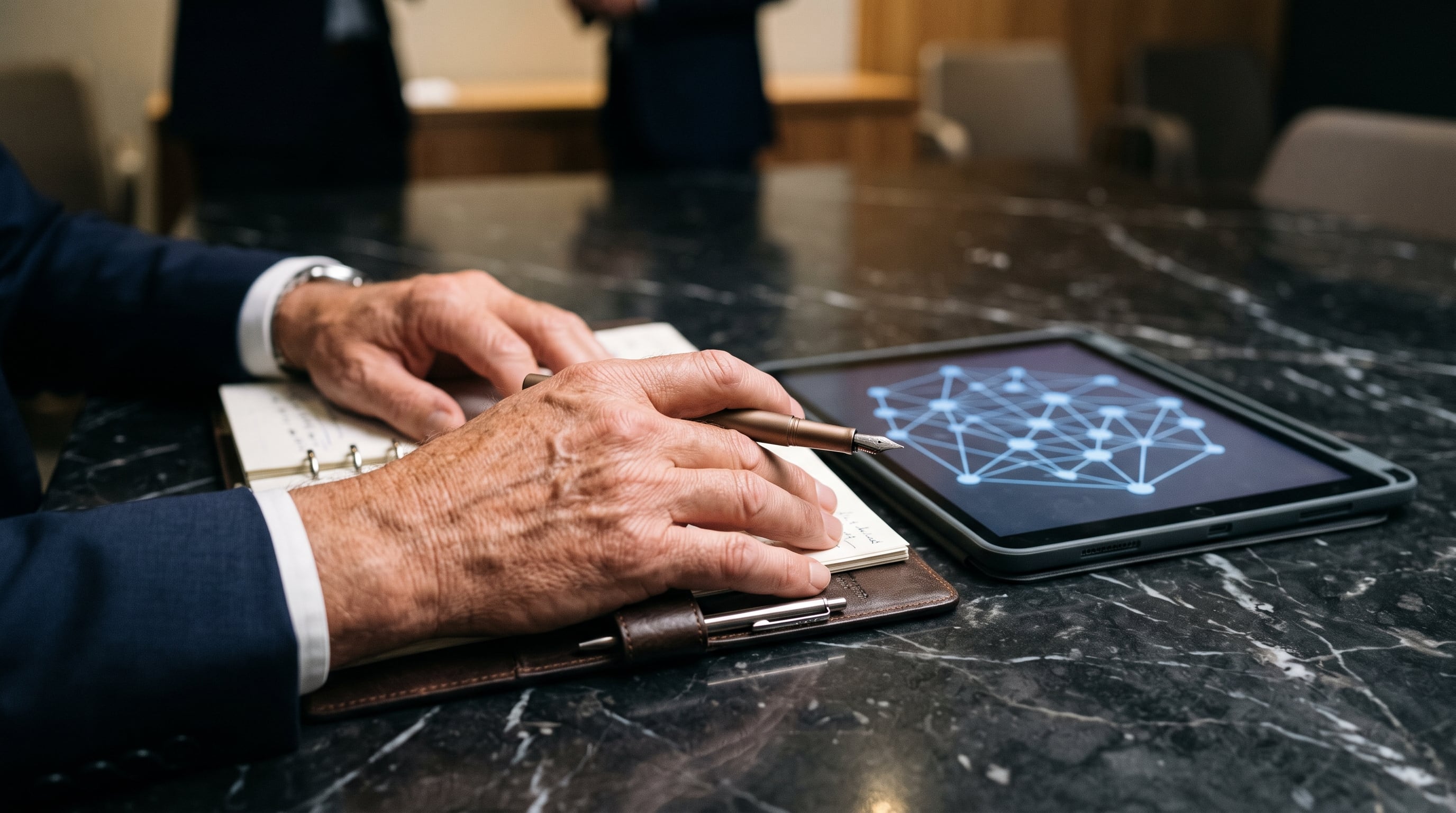 Los líderes de la generación silver enfrentan la adopción de inteligencia artificial con experiencia, pero también con la presión de no quedar afuera. (Imagen Ilustrativa Infobae)