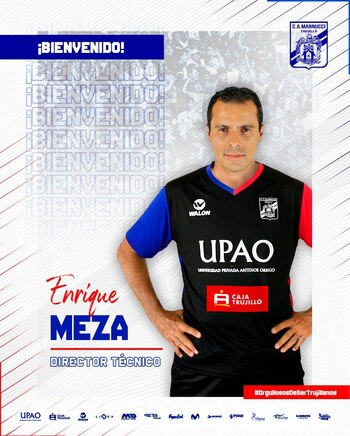 Meza tiene 41 años e inició su carrera como entrenador en el 2014.