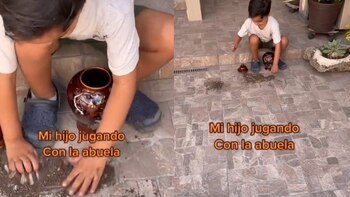 Padre captó a su pequeño