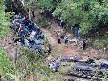 Accidente en Magdalena Penasco, Oaxaca ( REUTERS/Jose de Jesus Cortes)