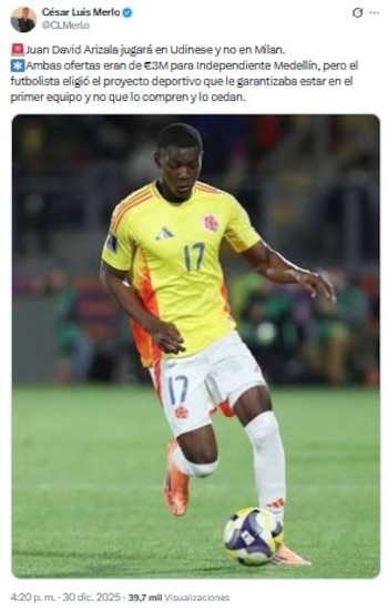 Udinese presentó una propuesta que