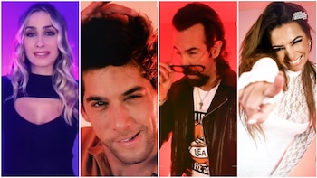 Parte del elenco de conductores.