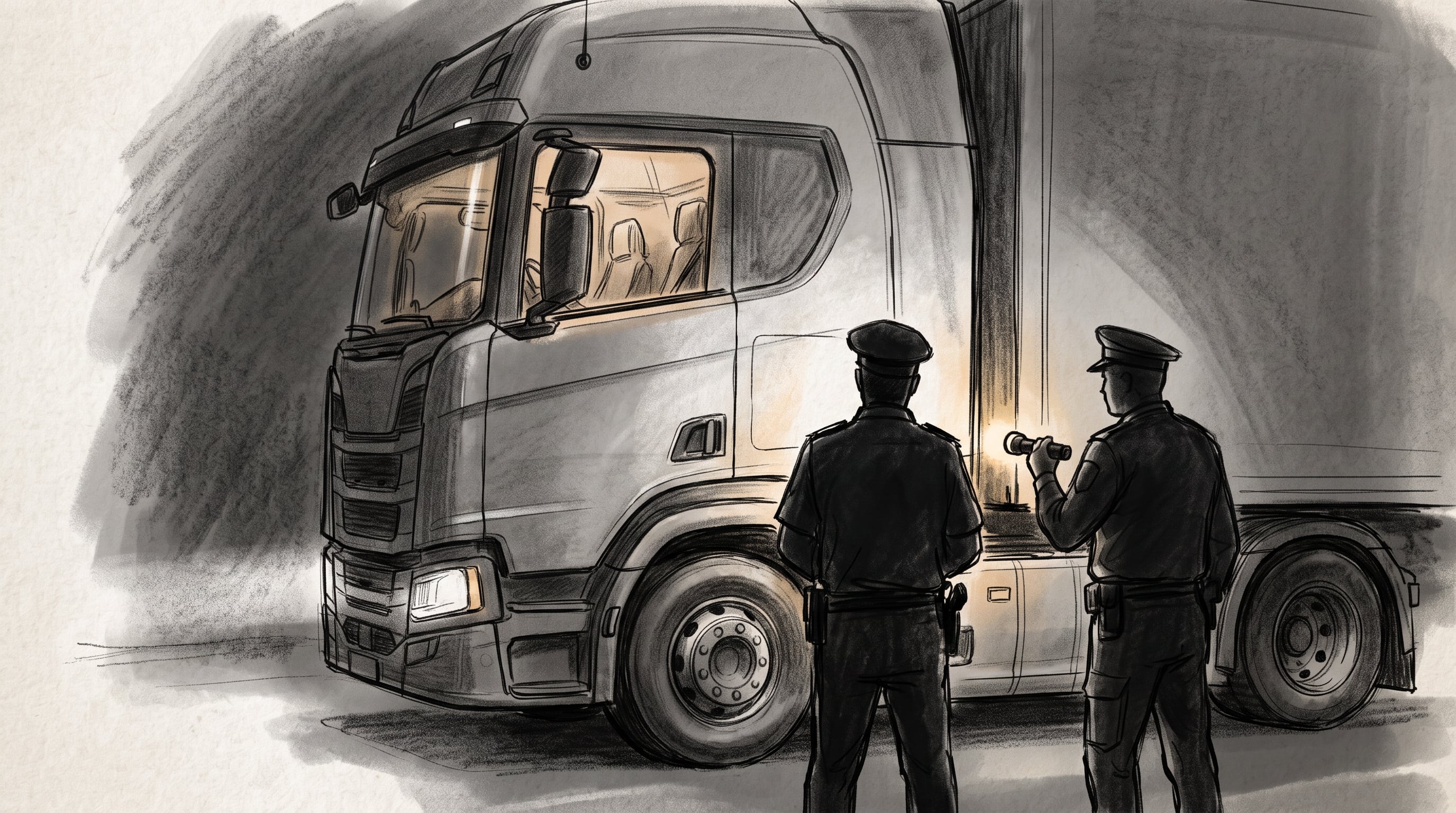La Policía Profesional de Migración y la Policía de Fronteras intervinieron en el caso detectado durante un control de rutina a transportistas. (Imagen Ilustrativa Infobae)