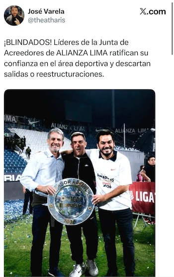 Pablo Guede continuará al mando de Alianza Lima tras llegada de nuevos acreedores.