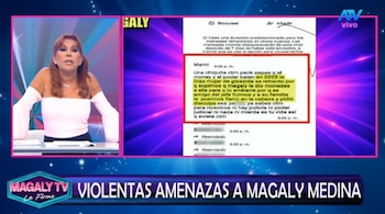 Magaly Medina presenta denuncias tras recibir amenazas: “Sabemos tus placas y tus carros”. Captura: Magaly TV La Firme.