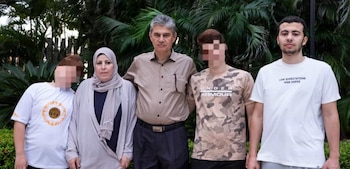 Familia palestinos en Colombia