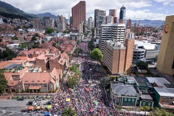 Marcha LGBT+.
Foto: Twitter @ClaudiaLopez