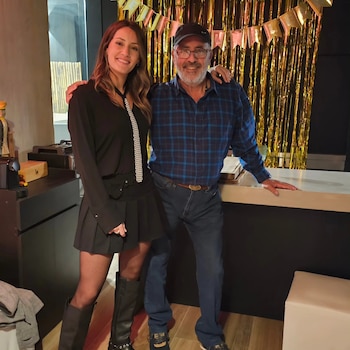 Mica Viciconte y su papá Hugo