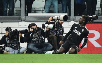 Moise Kean celebra su segundo