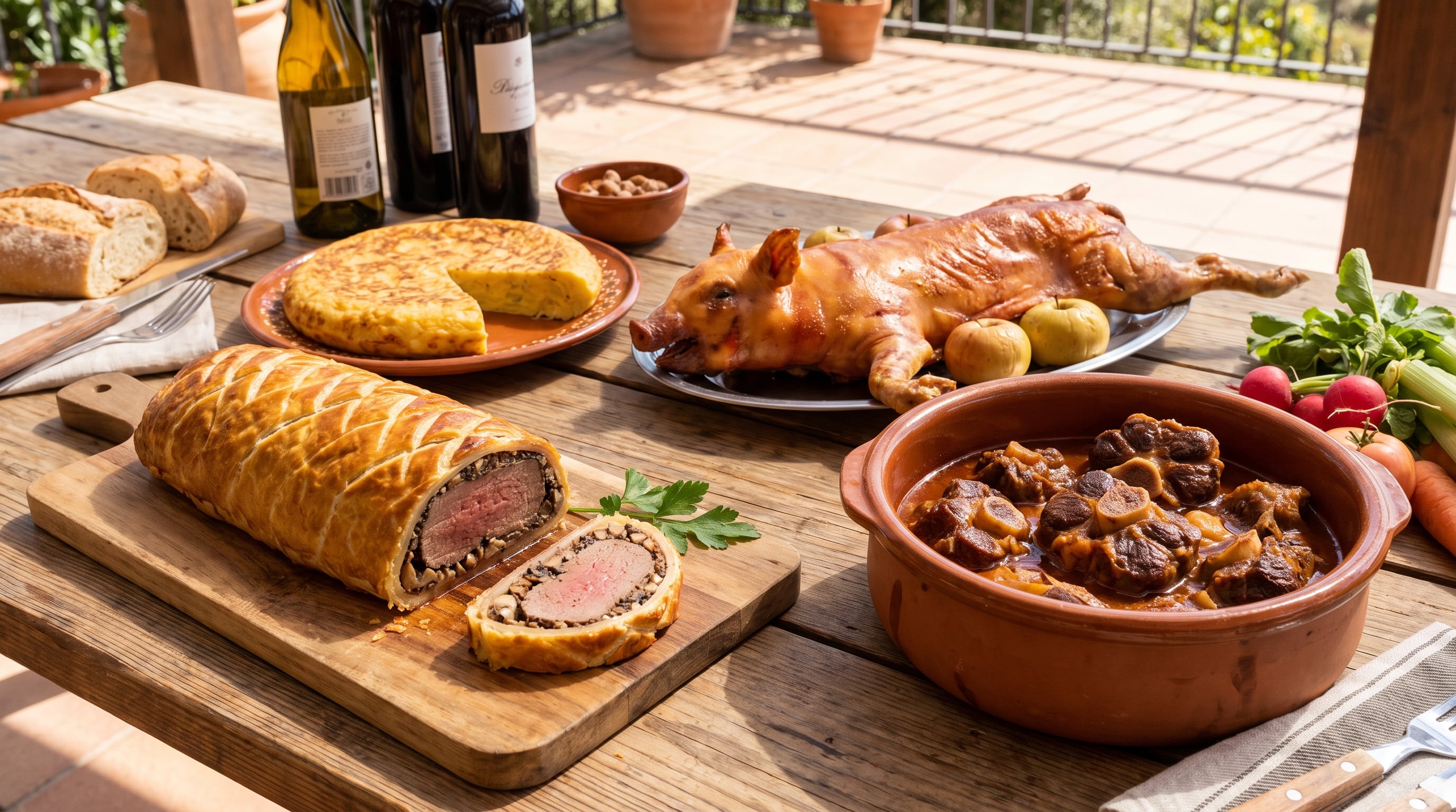El solomillo Wellington y la tortilla de patatas son dos de los platos que contempla la publicación Relatos centenarios: las recetas de los restaurantes y tabernas más antiguos de Madrid, editada por la Comunidad de Madrid. (Imagen Ilustrativa Infobae)