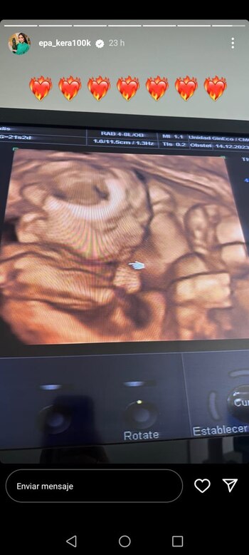 La creadora de contenido mostró