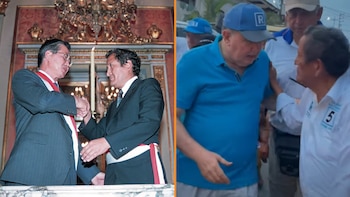 Rafael López Aliaga no asumirá como senador: sería reemplazado por Absalon Vásquez, exministro de Alberto Fujimori condenado por corrupción. (Foto: Composición - Infobae)