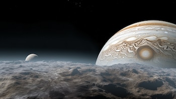 Algunas lunas de Júpiter son