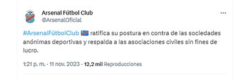 Los clubes se expresaron contra las Sociedades Anónimas
