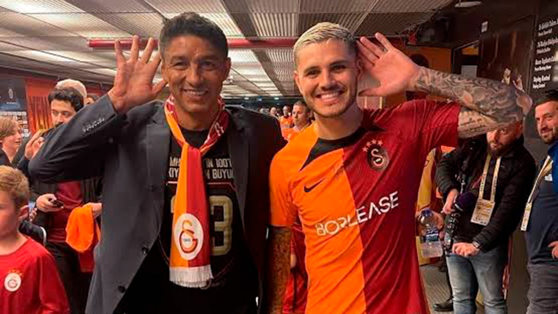 Jardel e Icardi, juntos en el vestuario del Galatasaray