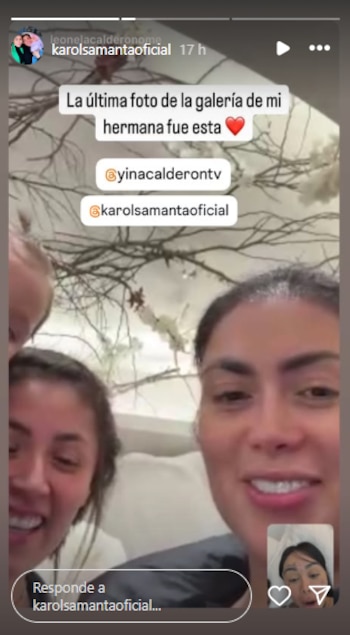 La última foto de Yina