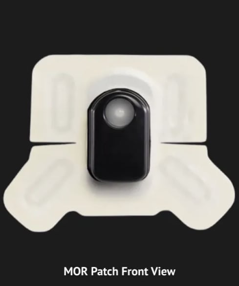 Mor presentó un adhesivo con electrodos que utiliza impulsos eléctricos para combatir la eyaculación precoz en hombres, por 300 dólares el pack inicial.