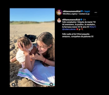 "Mi aventurera", Nicole le dedicó