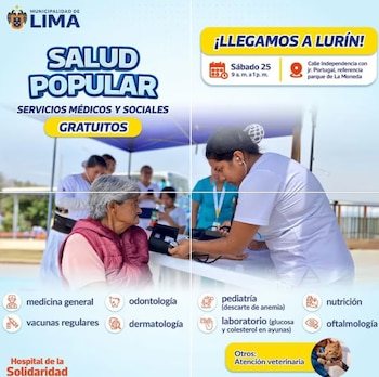 Los residentes de Lurín aprovecharon