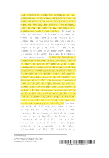 Las acusaciones de envenamiento, secuestro