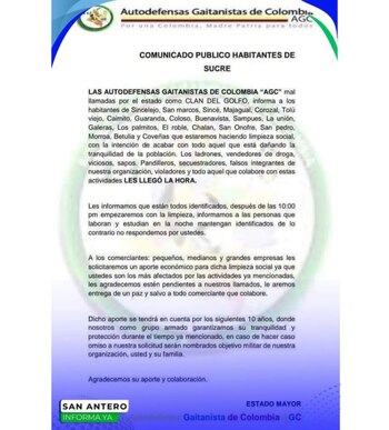 Este fue el panfleto que