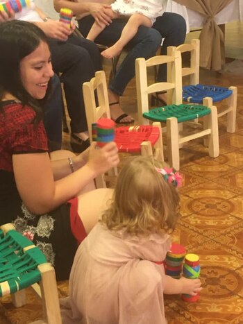 Sofía y su pequeña hija