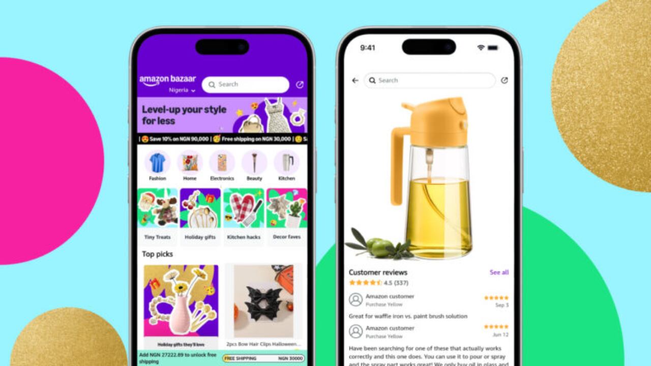 La plataforma Amazon Bazaar está disponible para iOS y Android, diferenciándose de la tienda principal de Amazon.