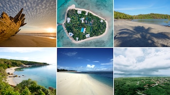 Seis islas paradisíacas y poco