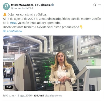 - crédito @ImprentaNalCol/X