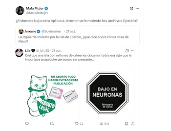 Jerome Sanabria desató una controversia en redes sociales tras comparar el caso de Jeffrey Epstein con las acusaciones que han circulado sobre el entorno del expresidente Gustavo Petro - crédito X