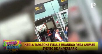 ¿Karla Tarazona rechazó evento en