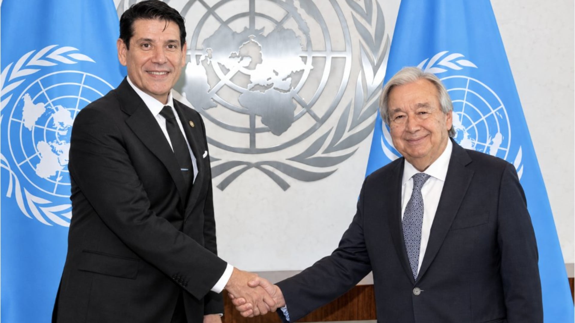 Mauricio Gaona presentó sus cartas credenciales ante António Guterres como nuevo embajador permanente de Colombia ante la ONU en Nueva York - crédito @JMauricioGaona / X