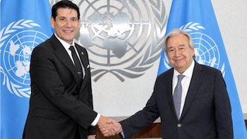 Mauricio Gaona presentó sus credenciales ante António Guterres como embajador de Colombia ante la ONU