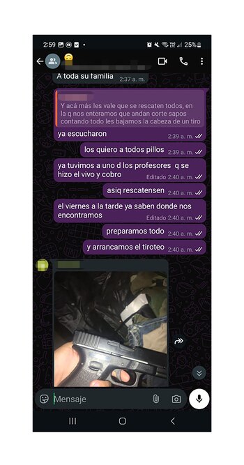 Los menores habían enviado una