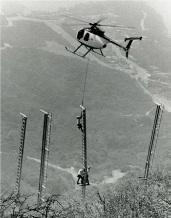 Fotografía de la colocación del