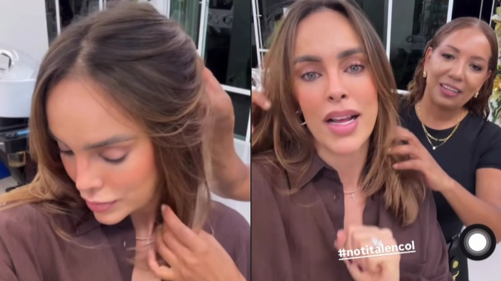 Sara Corrales muestra su cambio de look durante el embarazo y genera debate sobre tintes capilares en gestantes - crédito notitalencol / Instagram