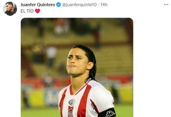 Juan Fernando Quintero, sin haber