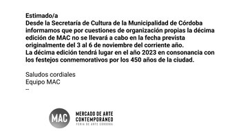 El mail a los participantes