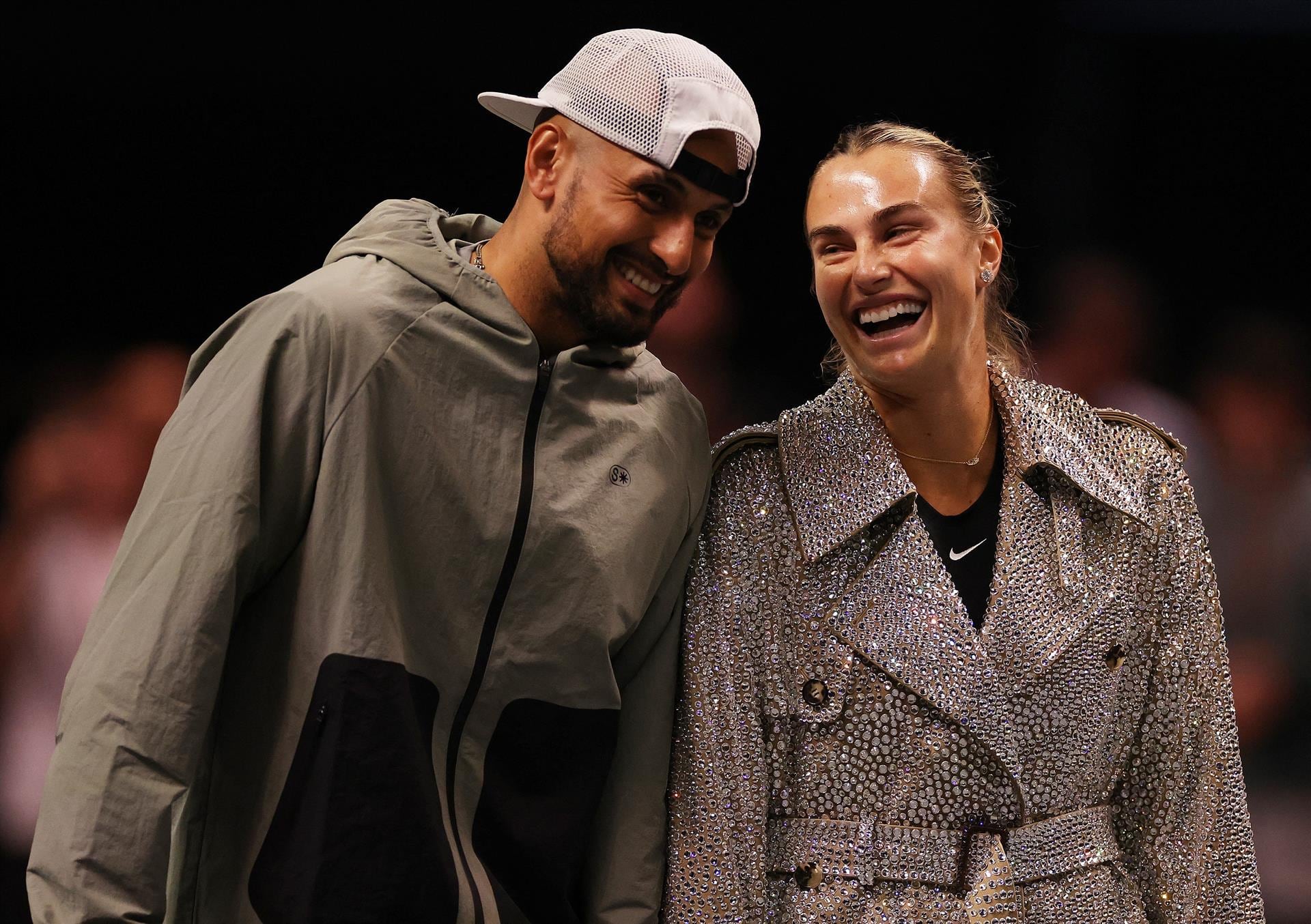 Sabalenka pierde con Kyrgios la exhibición