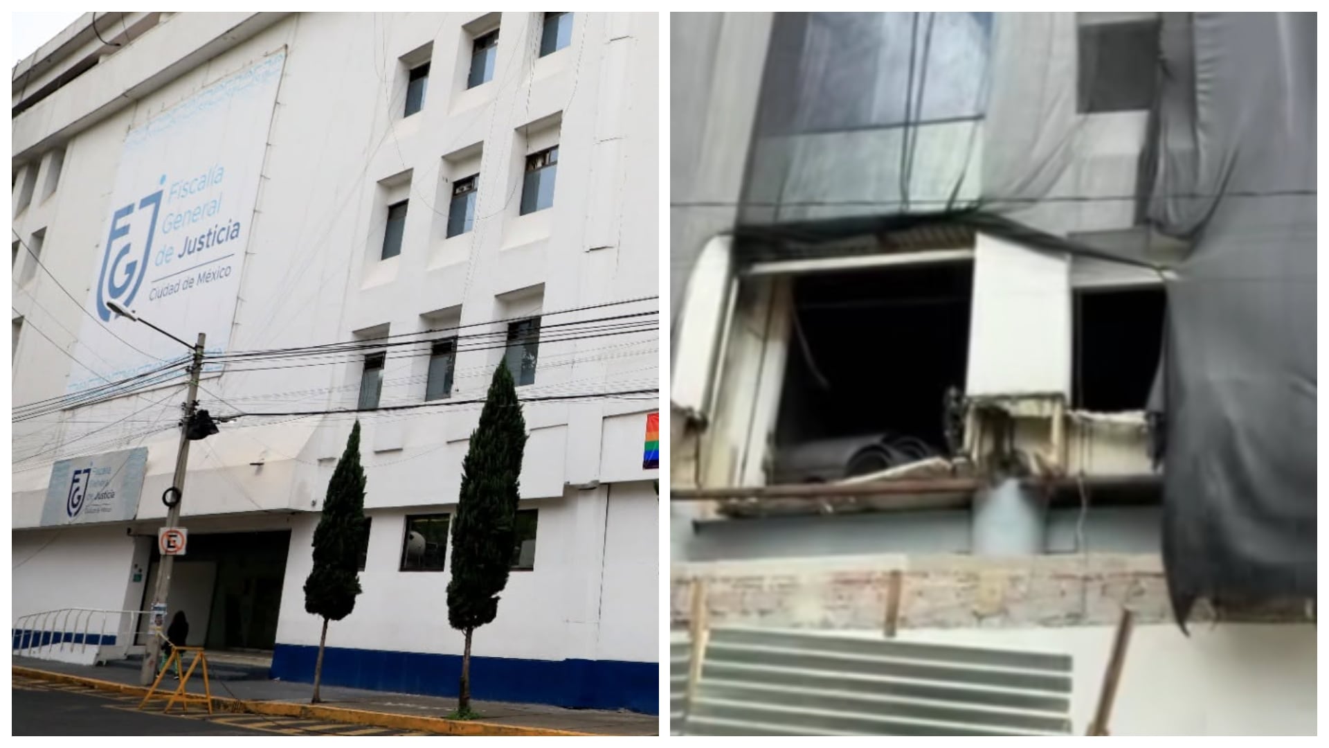 Caída de fachada en el Bunker de la Fiscalía CDMX deja tres lesionados durante obras