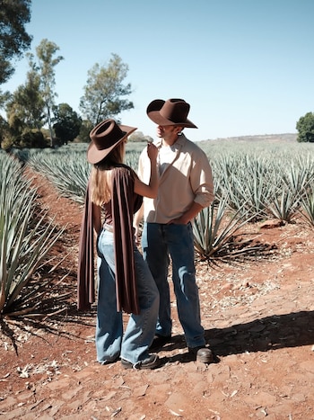 La pareja compartió momentos de