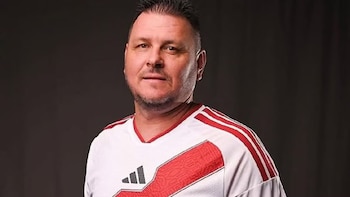 Thiago Kosloski durante su anuncio como técnico de Perú U20. - Crédito: Difusión
