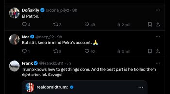 Activistas colombianos apoyaron la expresión