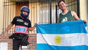 Corrió un conocido maratón vestido